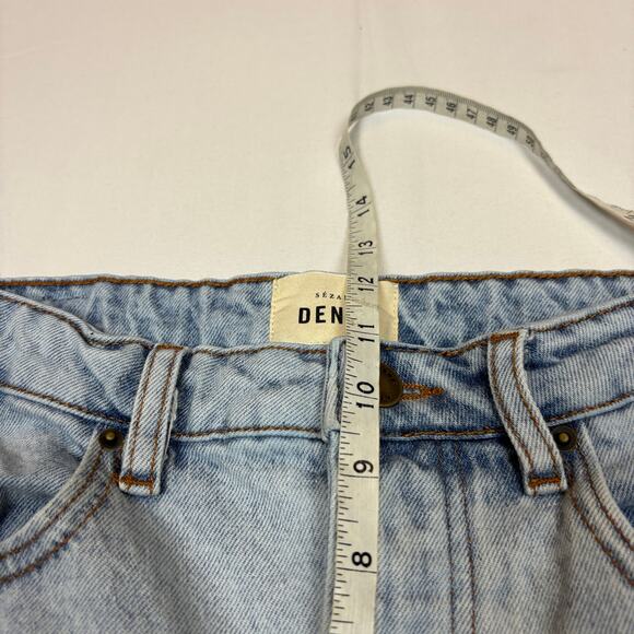 Sezane Denim Brut Sexy Jeans Women's 38 US 6 Mid Rise Tapered Straight - Picture 7 of 13